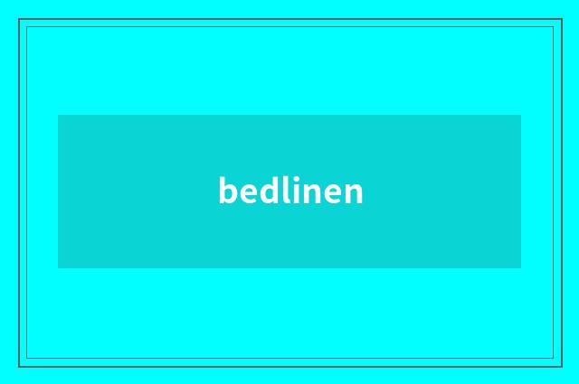 bedlinen