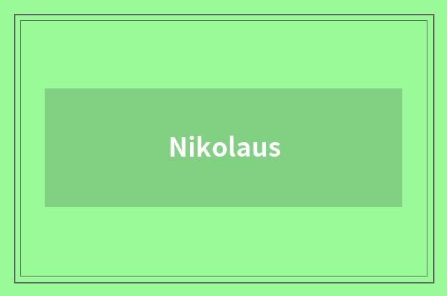 Nikolaus