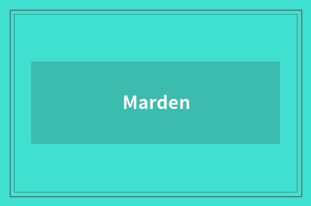 Marden