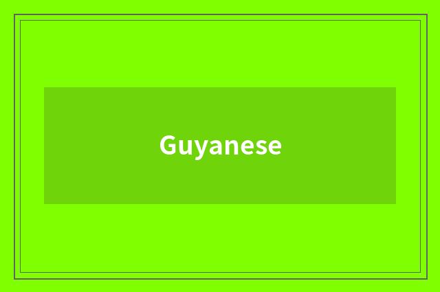 Guyanese