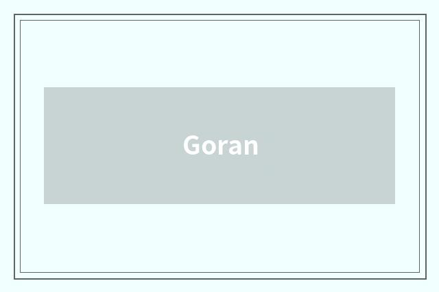 Goran