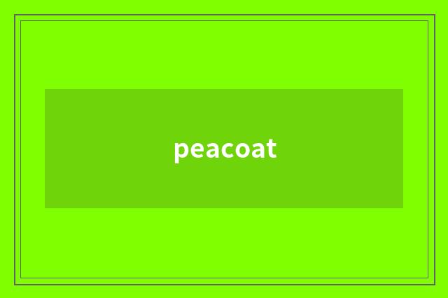 peacoat