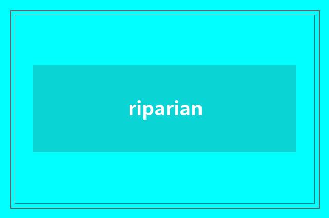 riparian
