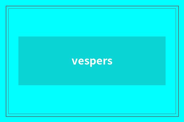 vespers