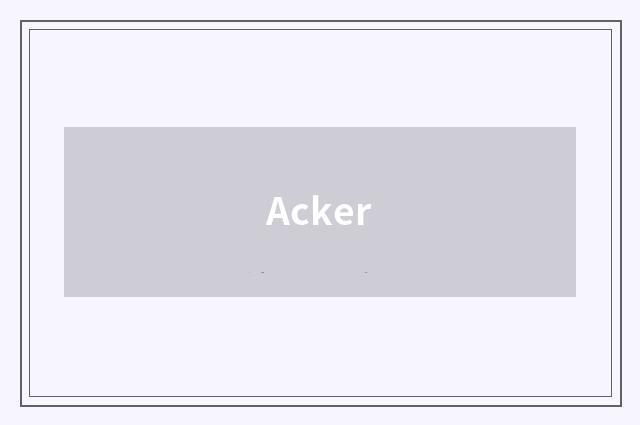 Acker
