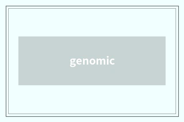 genomic