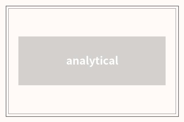 analytical