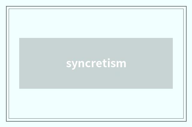 syncretism