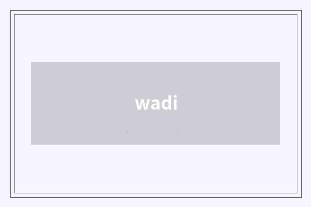 wadi