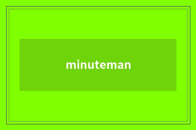 minuteman
