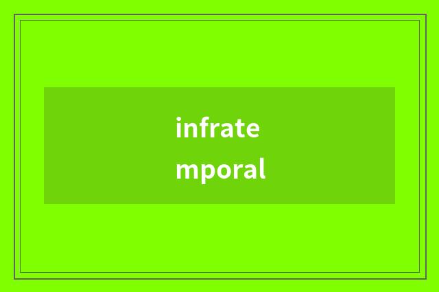 infratemporal