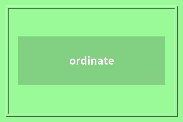 ordinate
