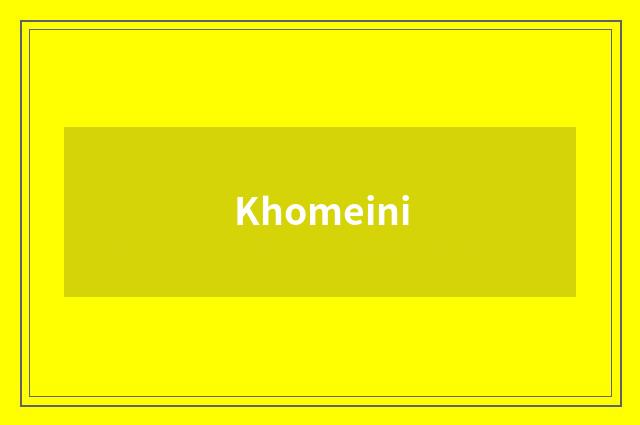 Khomeini