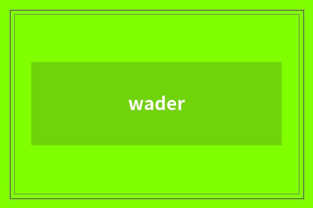 wader