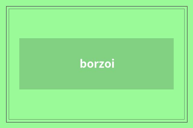 borzoi