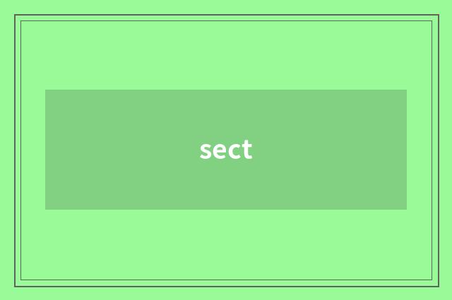 sect