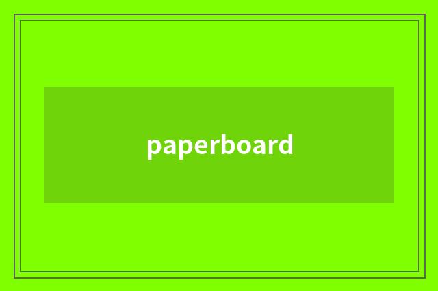 paperboard