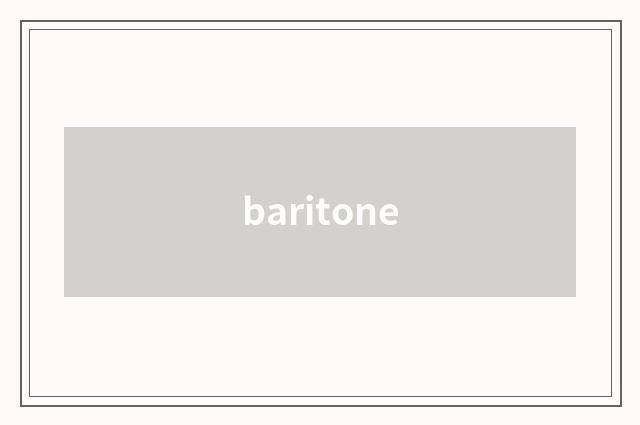 baritone