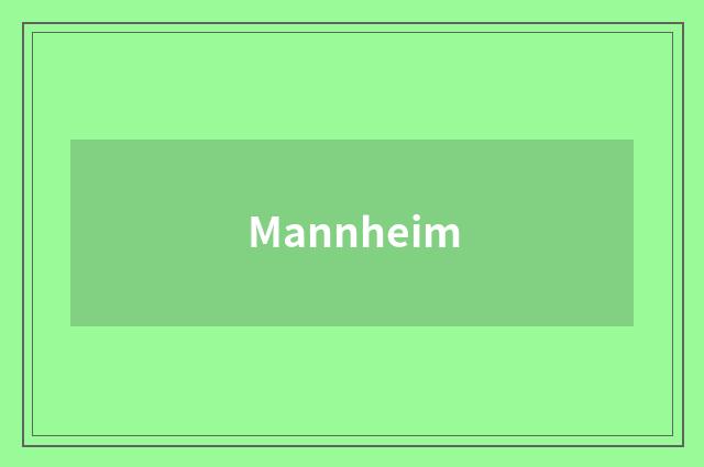 Mannheim