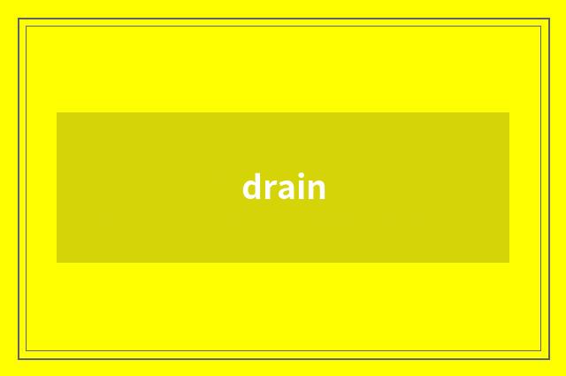 drain