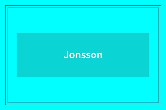Jonsson