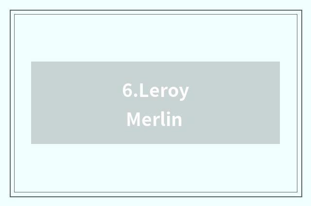 6.Leroy Merlin