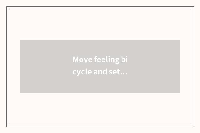 Move feeling bicycle and setting-up exercise which more effective?