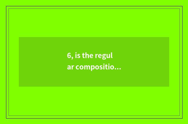 6, is the regular composition that does not destroy nature terminal?