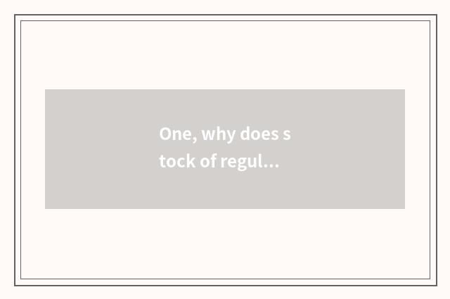 One, why does stock of regular occupation science and technology turn into from