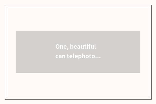 One, beautiful can telephoto lens choose and buy?