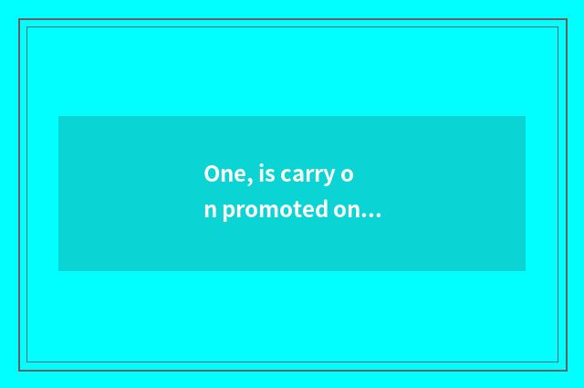One, is carry on promoted on anxiety cate of 10 big characteristic?