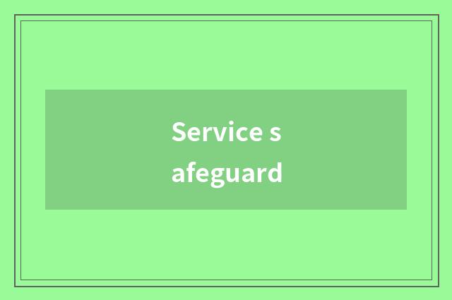 Service safeguard