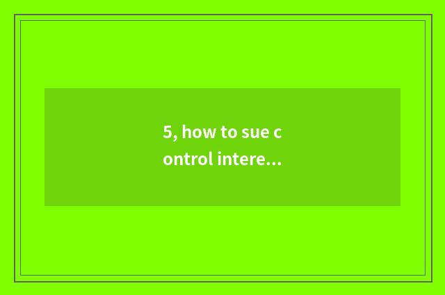 5, how to sue control interesting science and technology?