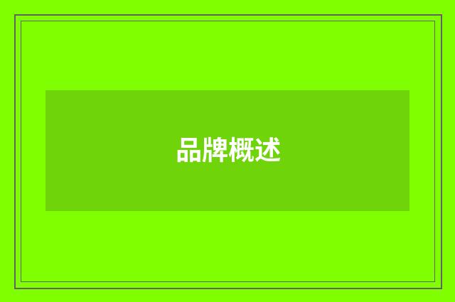 品牌概述