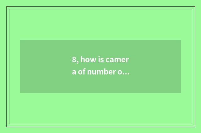 8, how is camera of number of card Western Europe used?