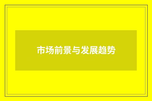市场前景与发展趋势