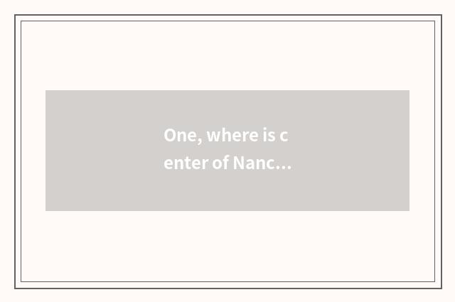 One, where is center of Nanchang pet adopt?