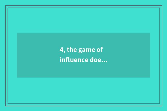 4, the game of influence does online and complete edition watch the 9th season?