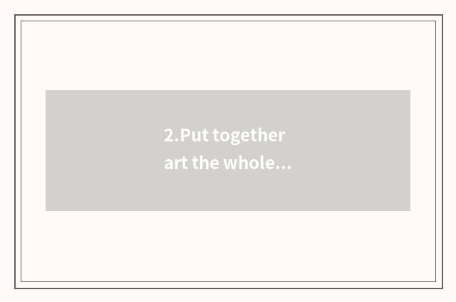 2.Put together art the whole process of programming: True the contradiction with