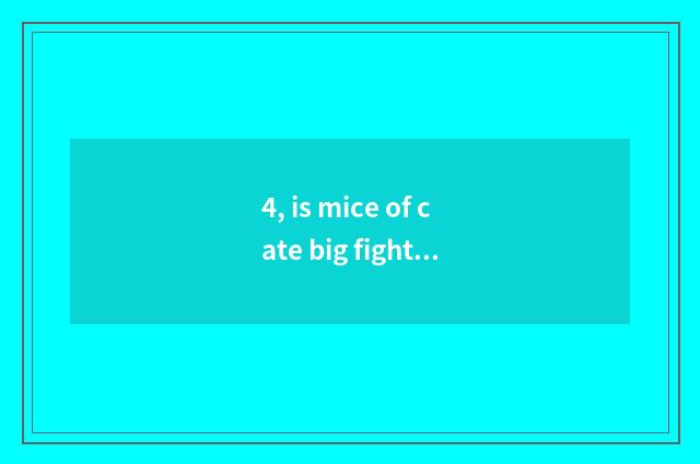 4, is mice of cate big fight complete does 15 stars card hit float air?