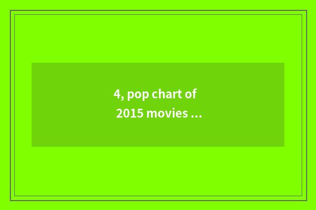 4, pop chart of 2015 movies of He Sui grade?