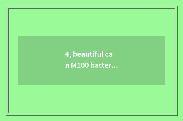 4, beautiful can M100 batteries which good?