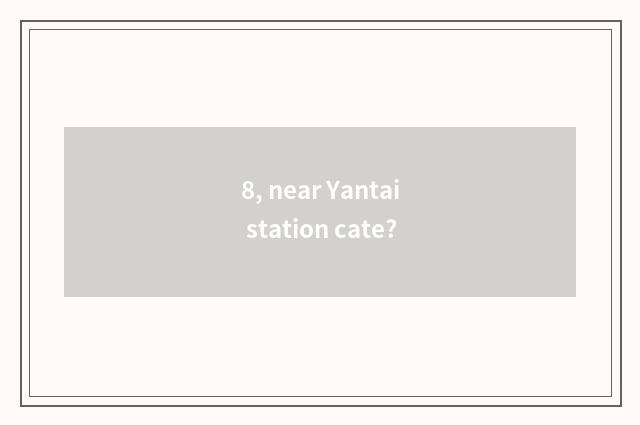 8, near Yantai station cate?