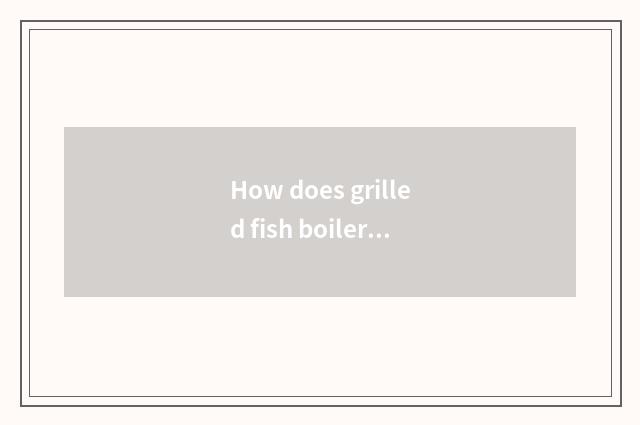 How does grilled fish boiler do grilled fish?