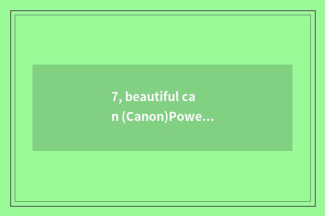 7, beautiful can (Canon)PowerShotA1200 number camera how?