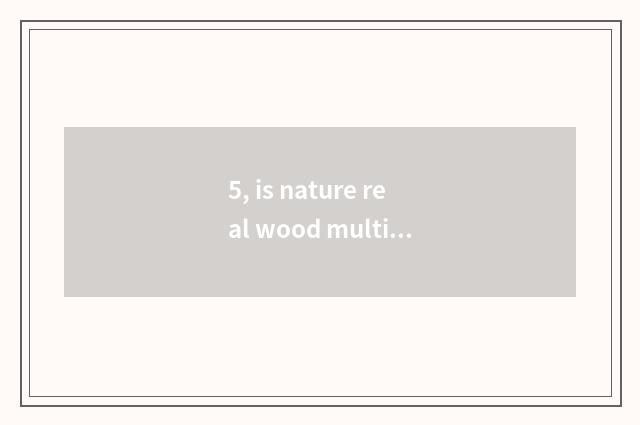 5, is nature real wood multilayer floor environmental protection?