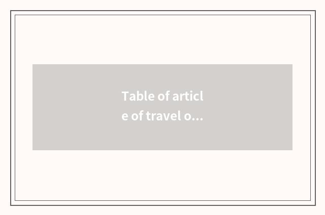 Table of article of travel of Valentine's Day collective?