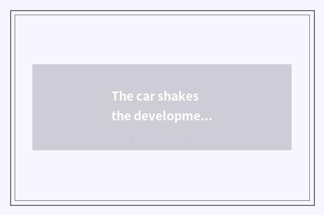The car shakes the development trend of order system