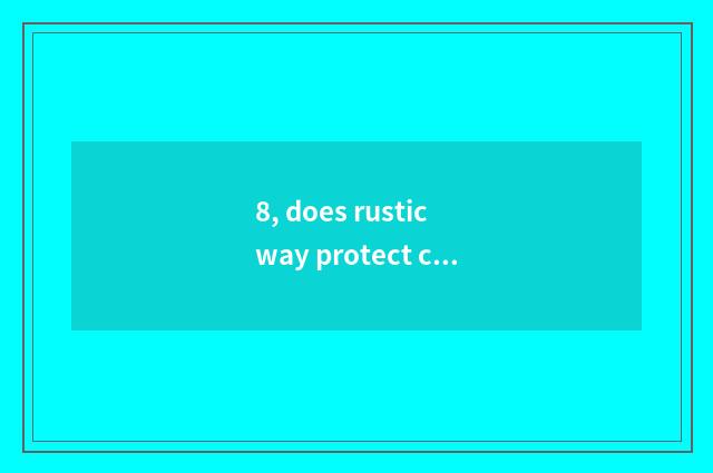 8, does rustic way protect column height standard?