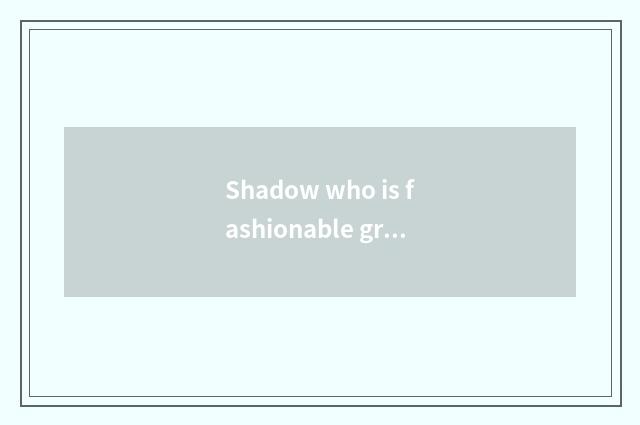 Shadow who is fashionable group president?